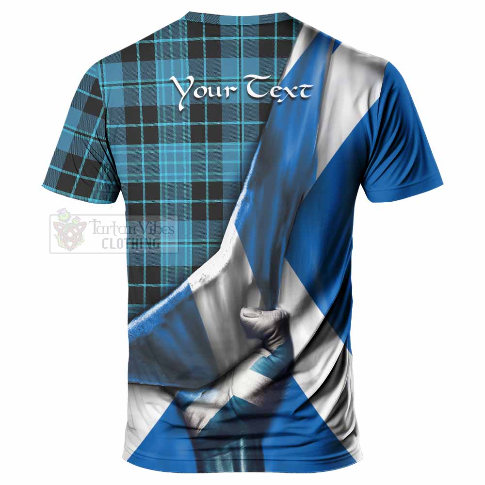 Tartan Vibes Clothing Clergy Tartan T-Shirt with Family Crest Scotland Patriotic Style