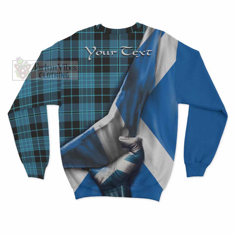 Tartan Vibes Clothing Clergy Tartan Sweatshirt with Family Crest Scotland Patriotic Style