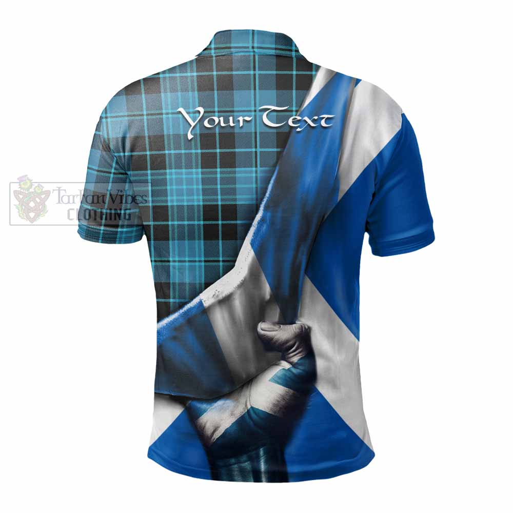 Tartan Vibes Clothing Clergy Tartan Polo Shirt with Family Crest Scotland Patriotic Style