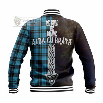 Clergy Tartan Family Crest Baseball Jacket Alba Gu Brath Be Brave Lion Ancient Style - Tartan Vibes Clothing