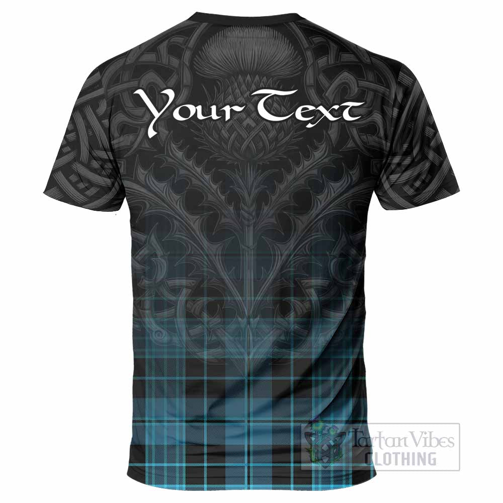 Tartan Vibes Clothing Clergy Tartan T-Shirt with Family Crest Celtic Thistle Vibes