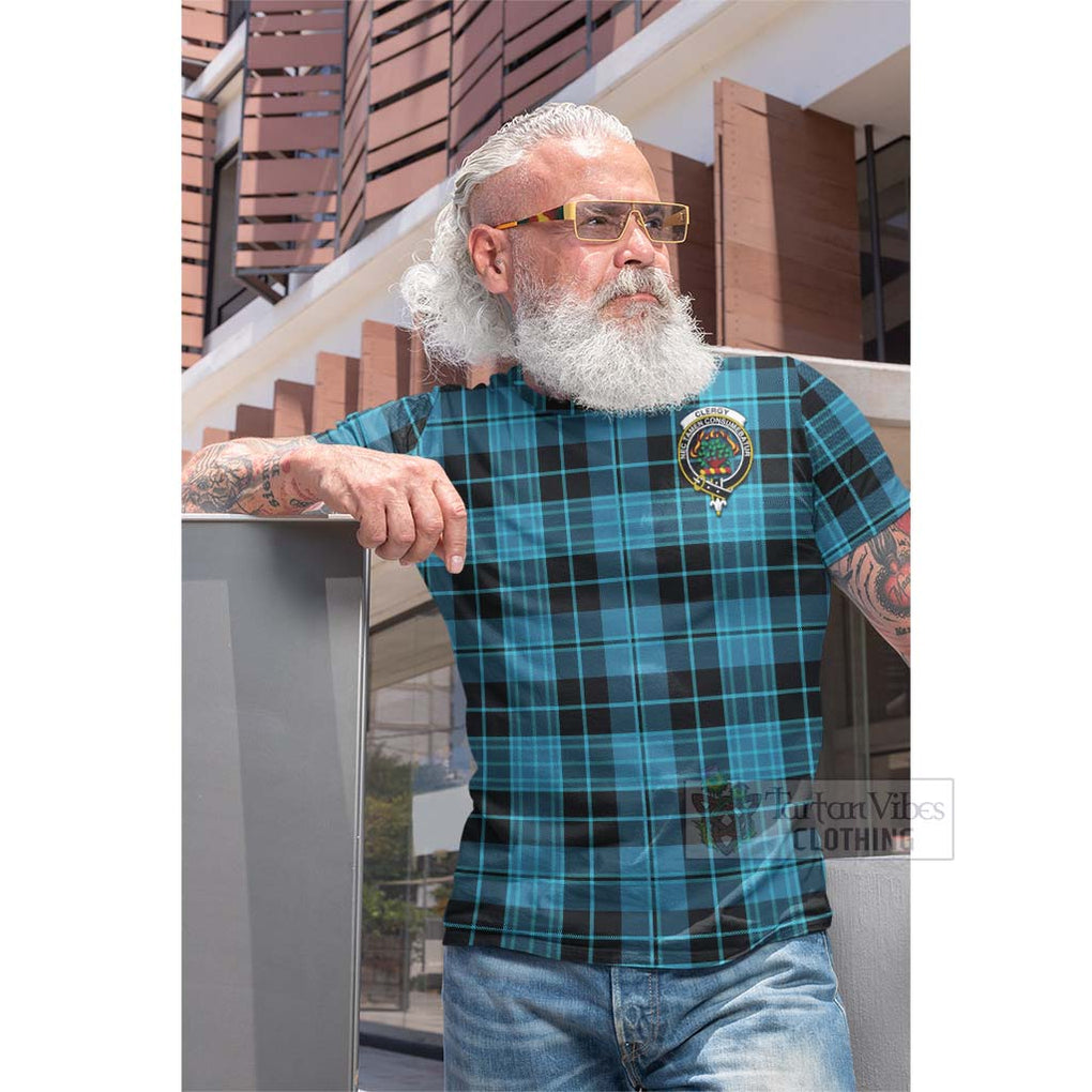 Clergy Tartan Cotton T-shirt with Family Crest Celtic Skull Style - Tartan Vibes Clothing