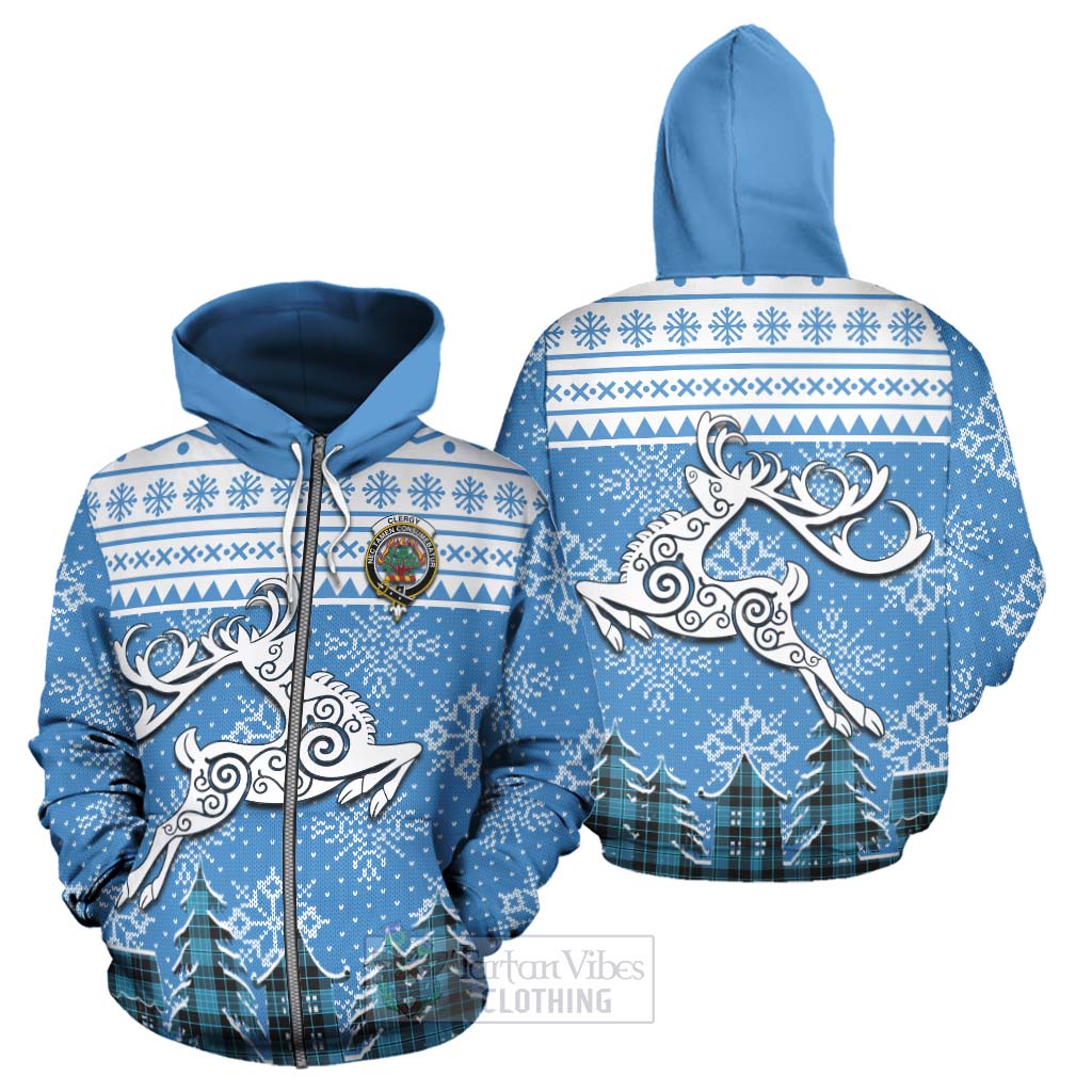 Tartan Vibes Clothing Clergy Clan Christmas Hoodie Celtic Reindeer Style