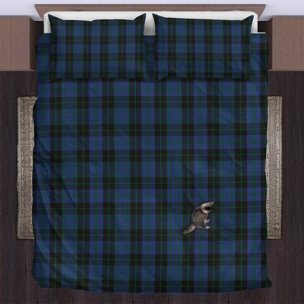 Clergy Blue Tartan Bedding Set US Bedding Set - Tartan Vibes Clothing