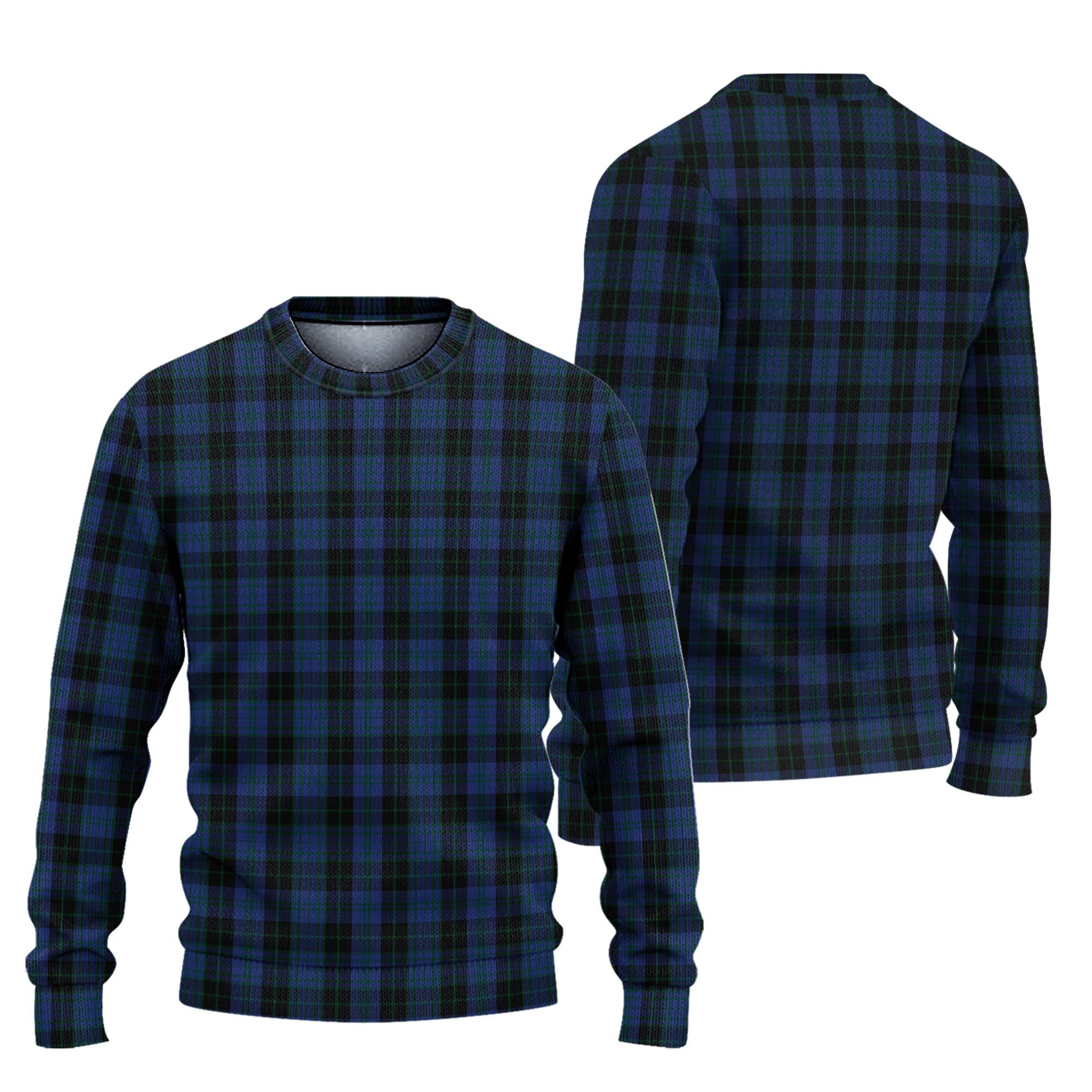 Clergy Blue Tartan Knitted Sweater Unisex - Tartanvibesclothing