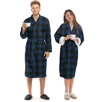 Clergy Blue Tartan Bathrobe