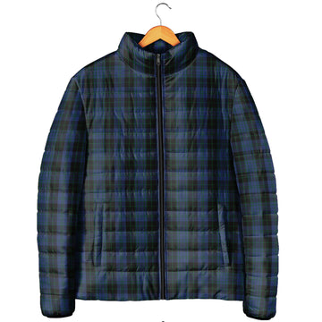 Clergy Blue Tartan Padded Jacket