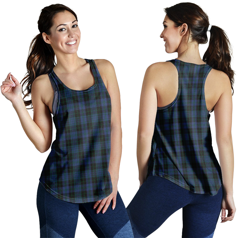 clergy-blue-tartan-women-racerback-tanks