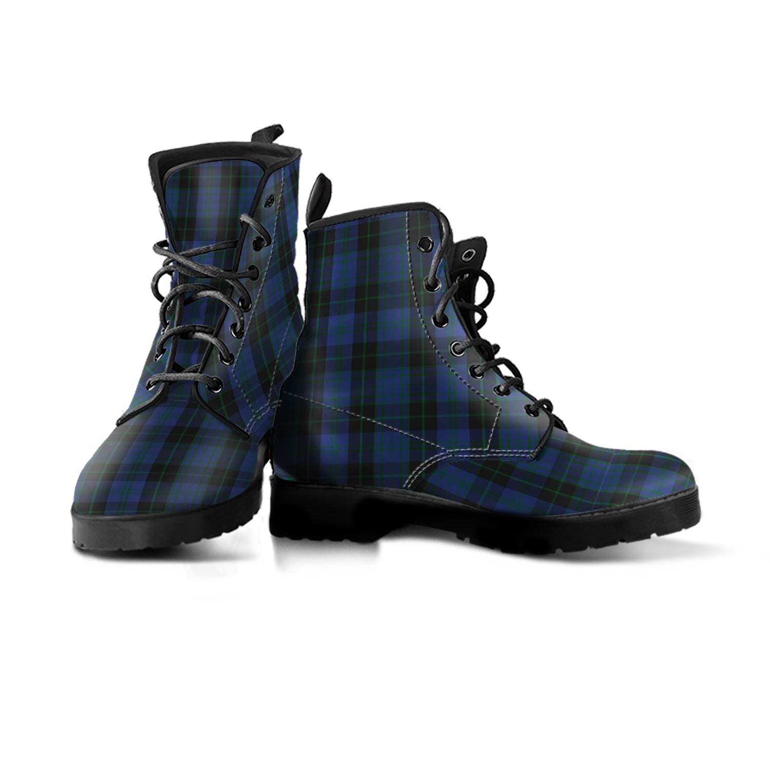 clergy-blue-tartan-leather-boots