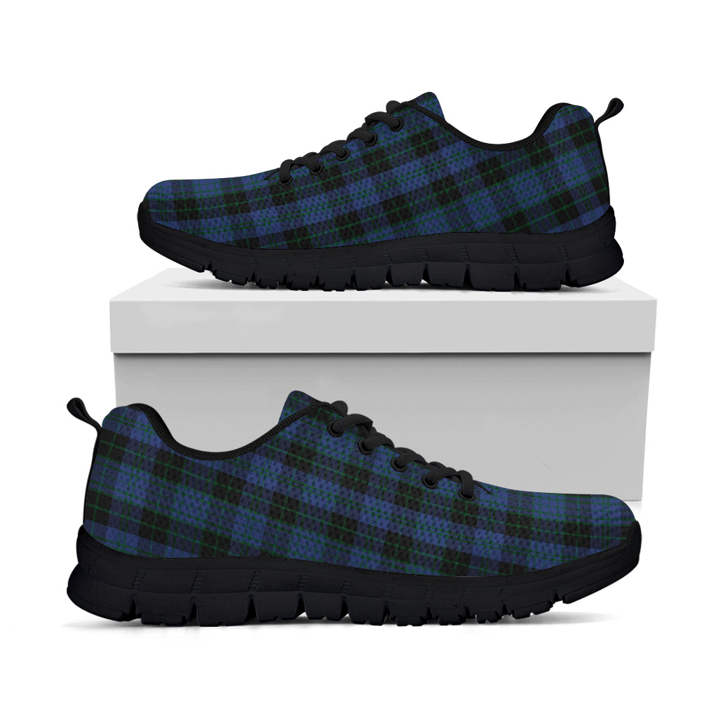 Clergy Blue Tartan Sneakers Kid's Sneakers - Tartan Vibes Clothing