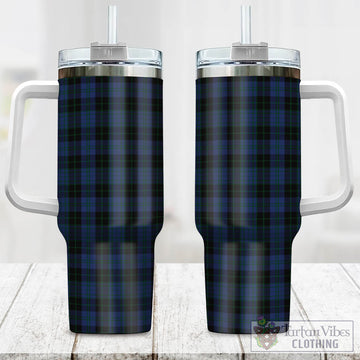 Clergy Blue Tartan Tumbler with Handle