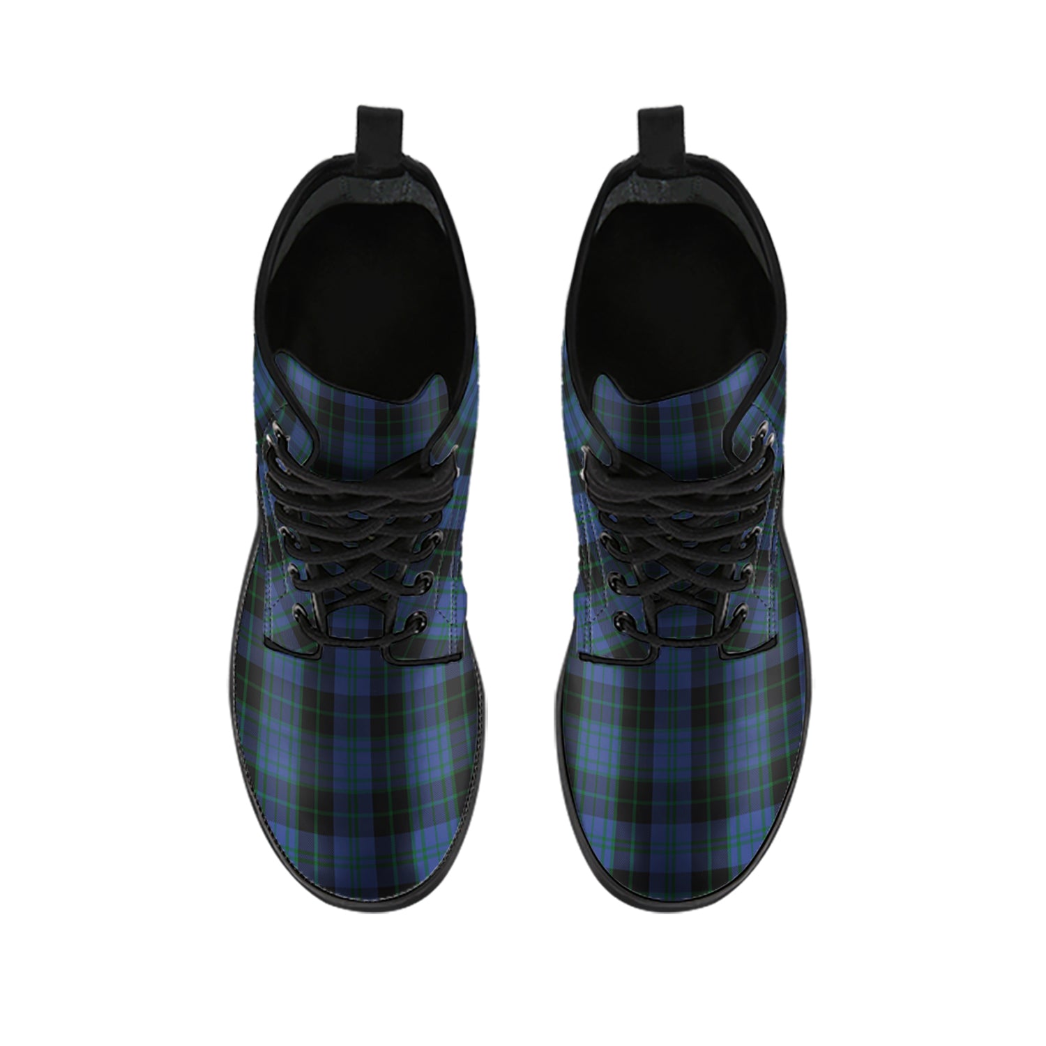 clergy-blue-tartan-leather-boots