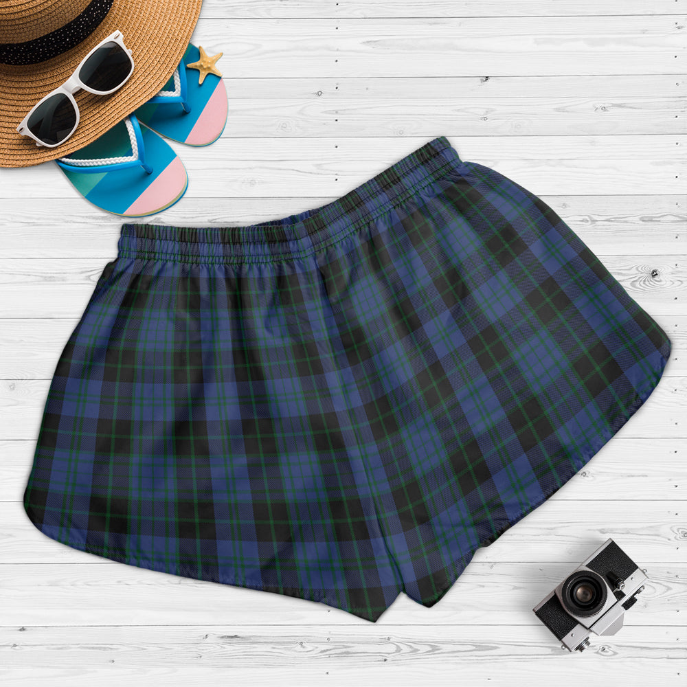 clergy-blue-tartan-womens-shorts