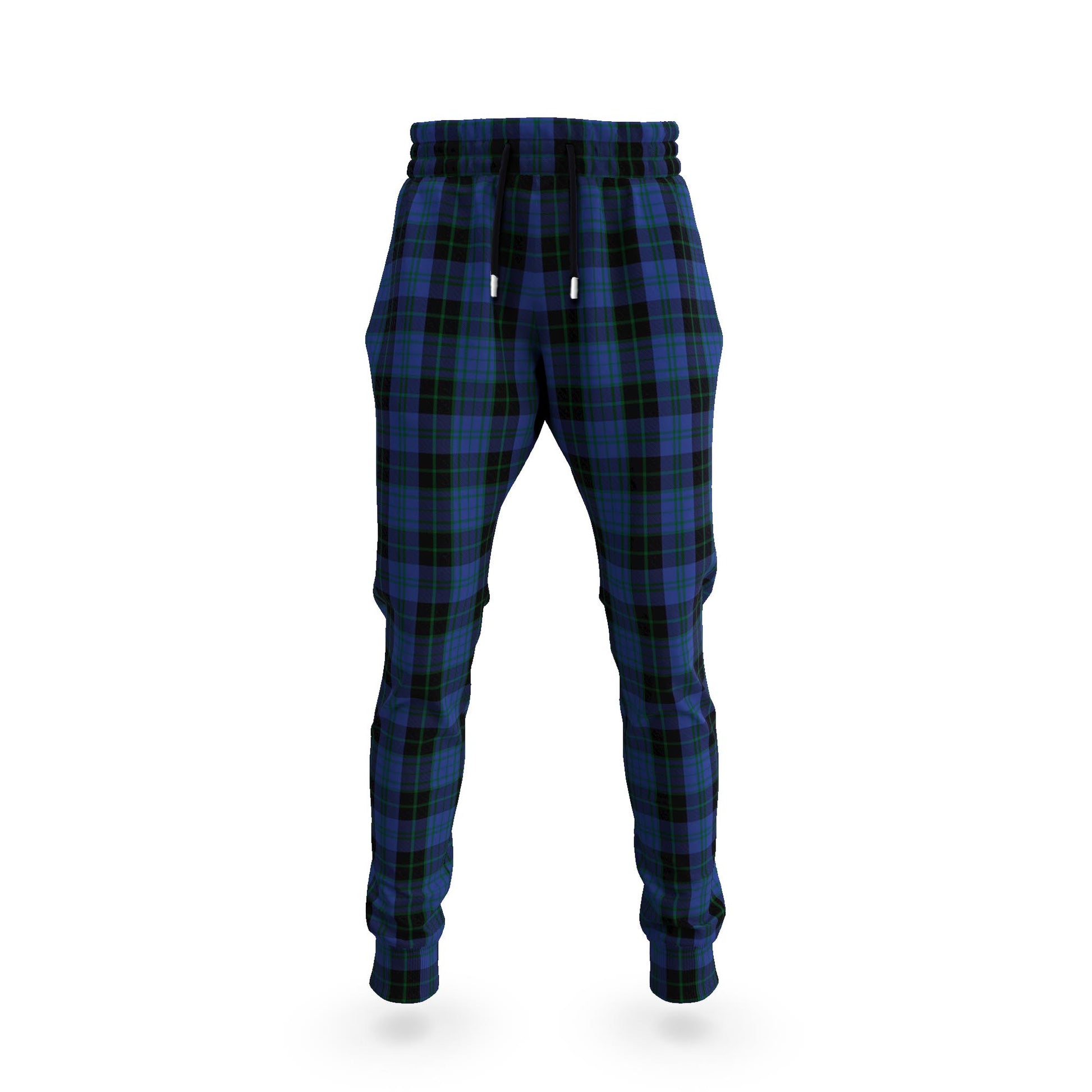 Clergy Blue Tartan Joggers Pants 5XL - Tartan Vibes Clothing