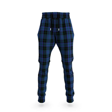 Clergy Blue Tartan Joggers Pants