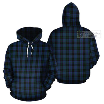 Clergy Blue Tartan Cotton Hoodie