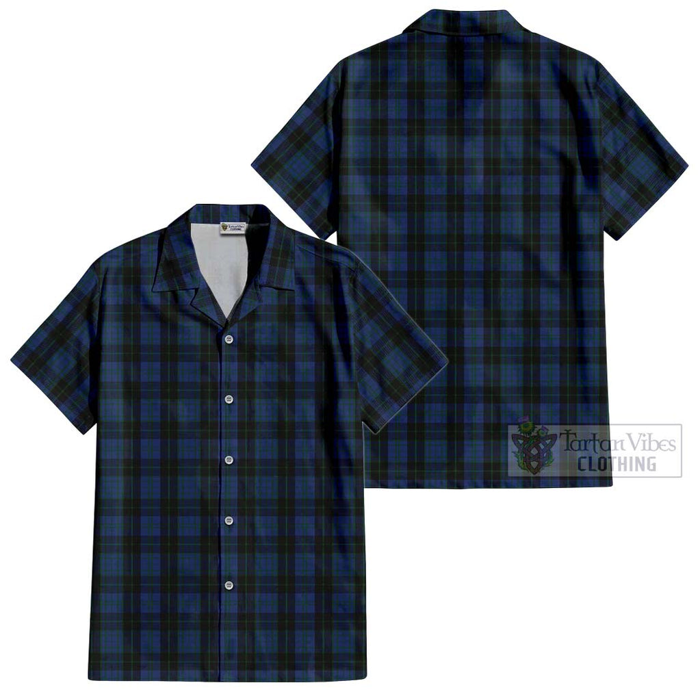 Clergy Blue Tartan Cotton Hawaiian Shirt Kid - Tartanvibesclothing Shop