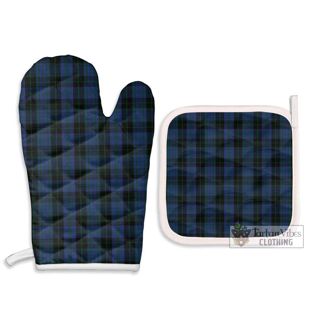 Clergy Blue Tartan Combo Oven Mitt & Pot-Holder Combo 1 Oven Mitt & 2 Pot-Holder White - Tartan Vibes Clothing