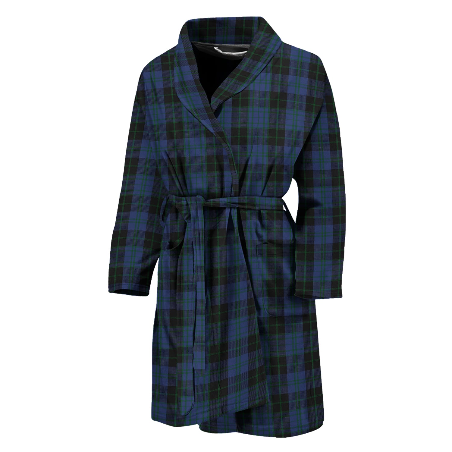 Clergy Blue Tartan Bathrobe - Tartan Vibes Clothing