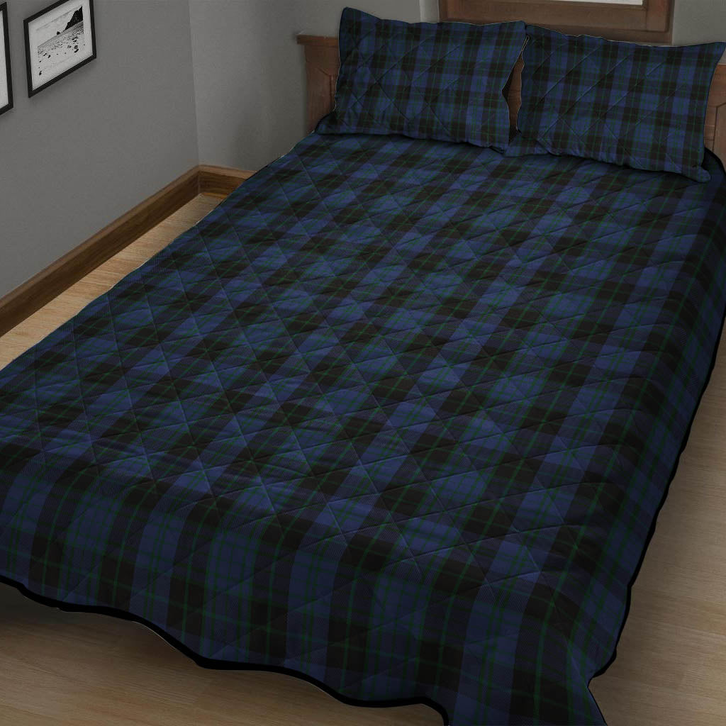 Clergy Blue Tartan Quilt Bed Set - Tartan Vibes Clothing