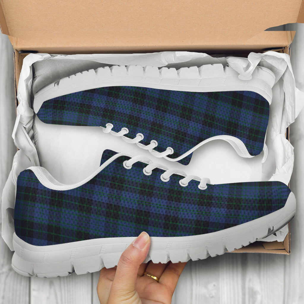 Clergy Blue Tartan Sneakers - Tartan Vibes Clothing