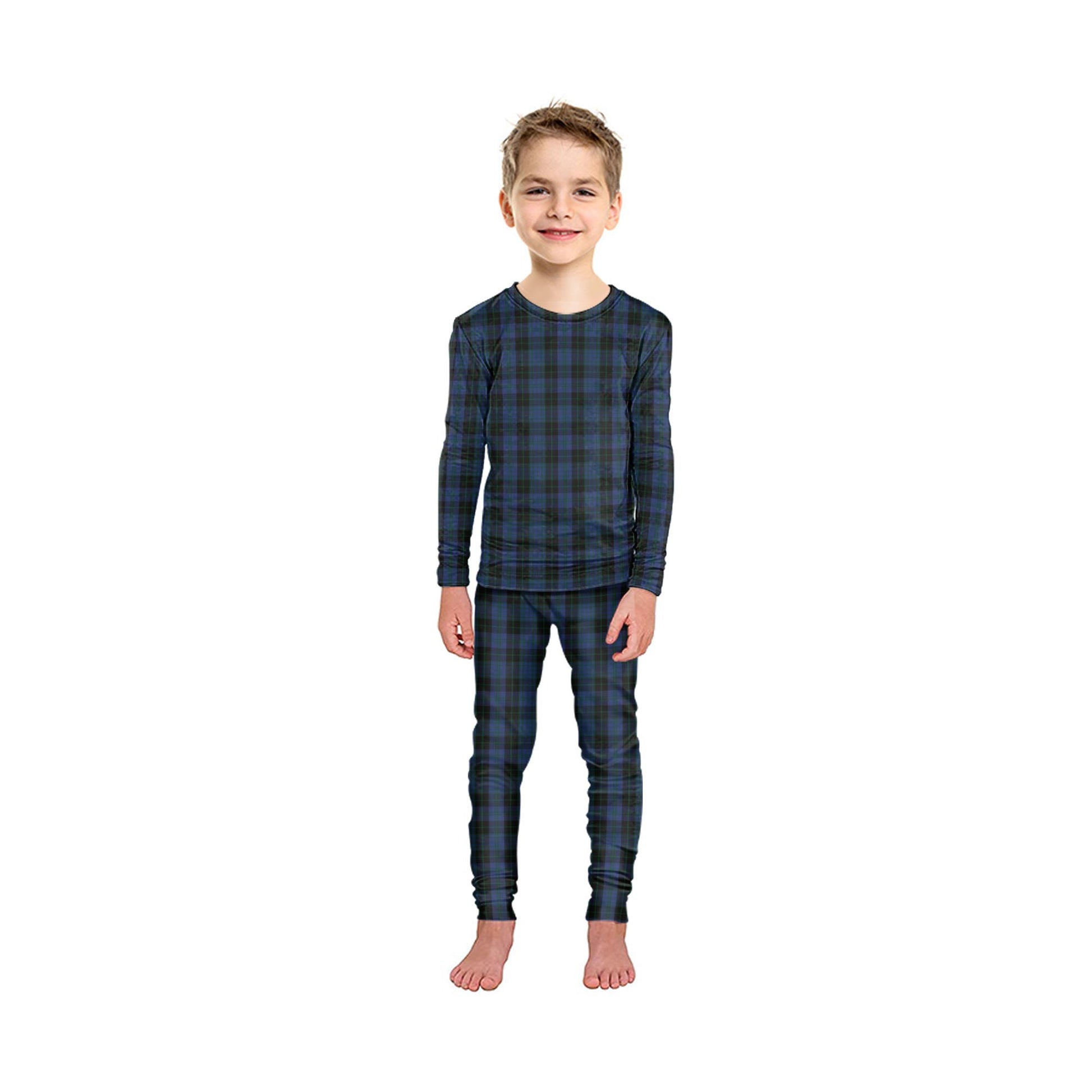 Clergy Blue Tartan Pajamas Family Set - Tartan Vibes Clothing