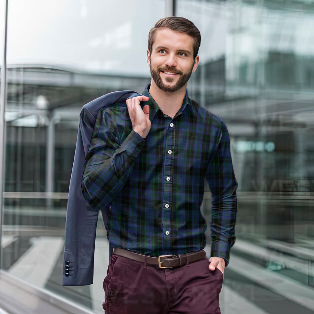 clergy-blue-tartan-long-sleeve-button-up-shirt