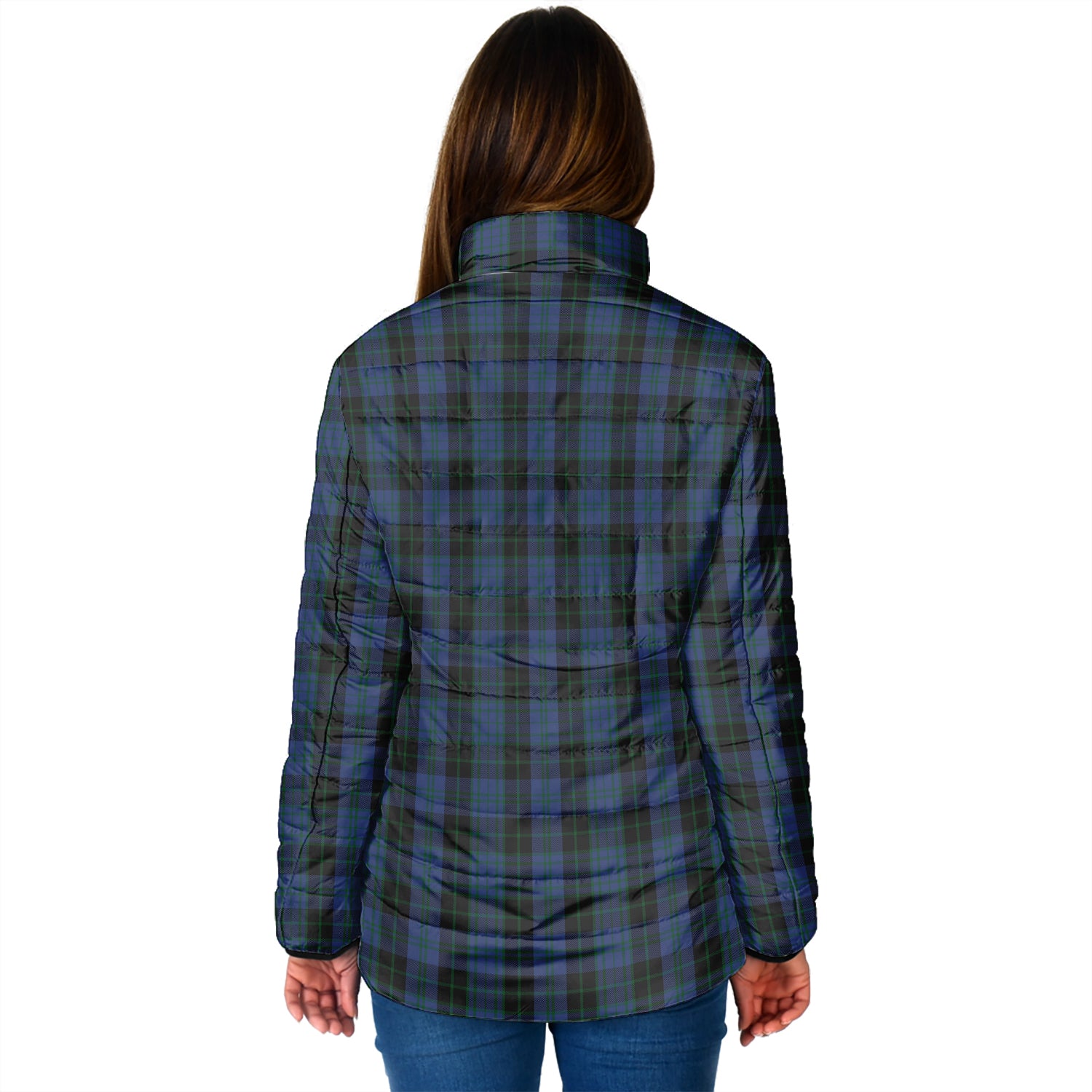 Clergy Blue Tartan Padded Jacket - Tartan Vibes Clothing