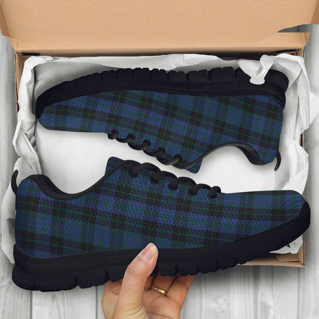 Clergy Blue Tartan Sneakers - Tartan Vibes Clothing