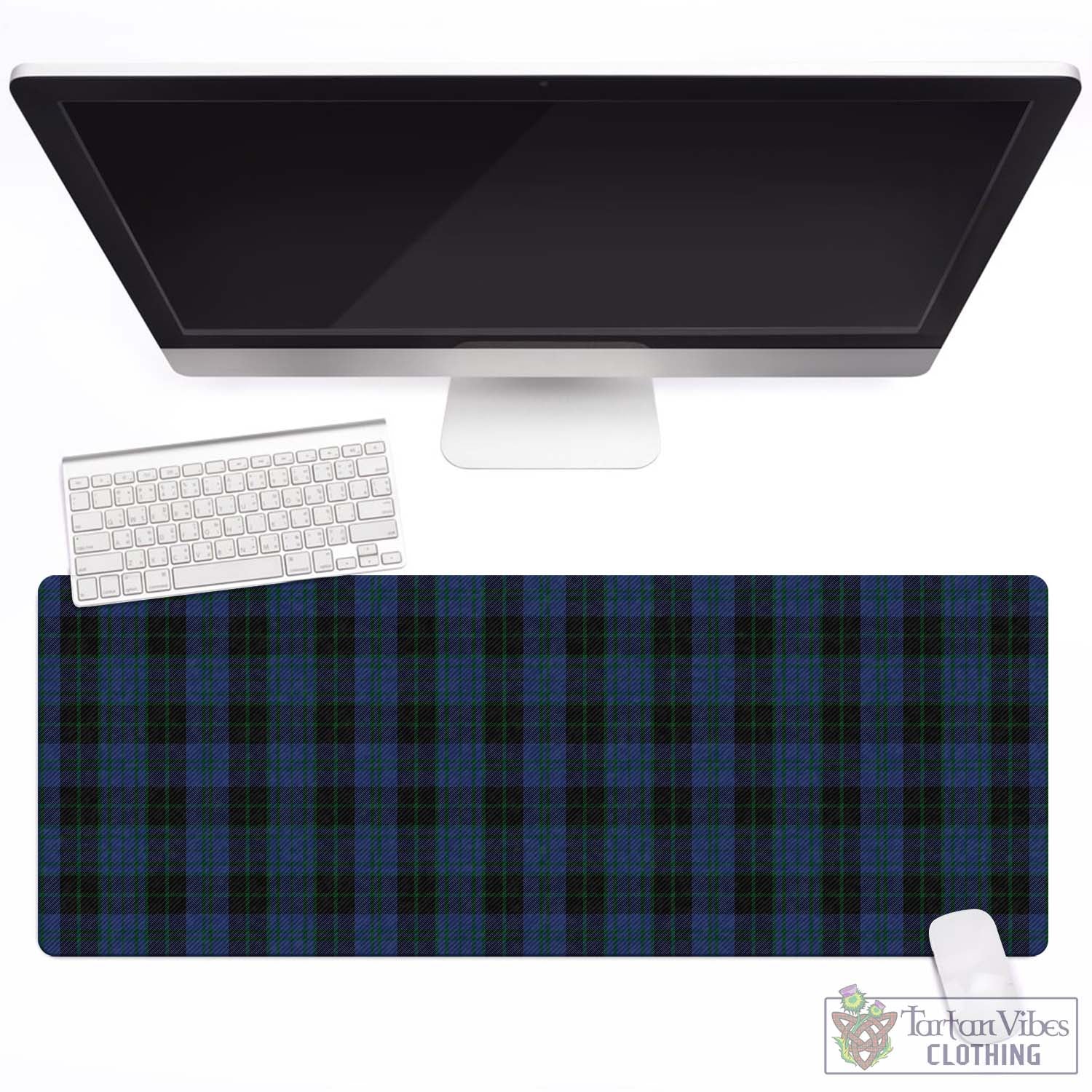 Tartan Vibes Clothing Clergy Blue Tartan Mouse Pad