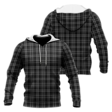 Clergy Grey Tartan Knitted Hoodie