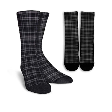 Clergy Grey Tartan Crew Socks