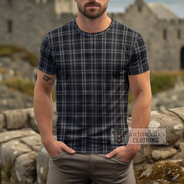 Clergy Grey Tartan Cotton T-Shirt