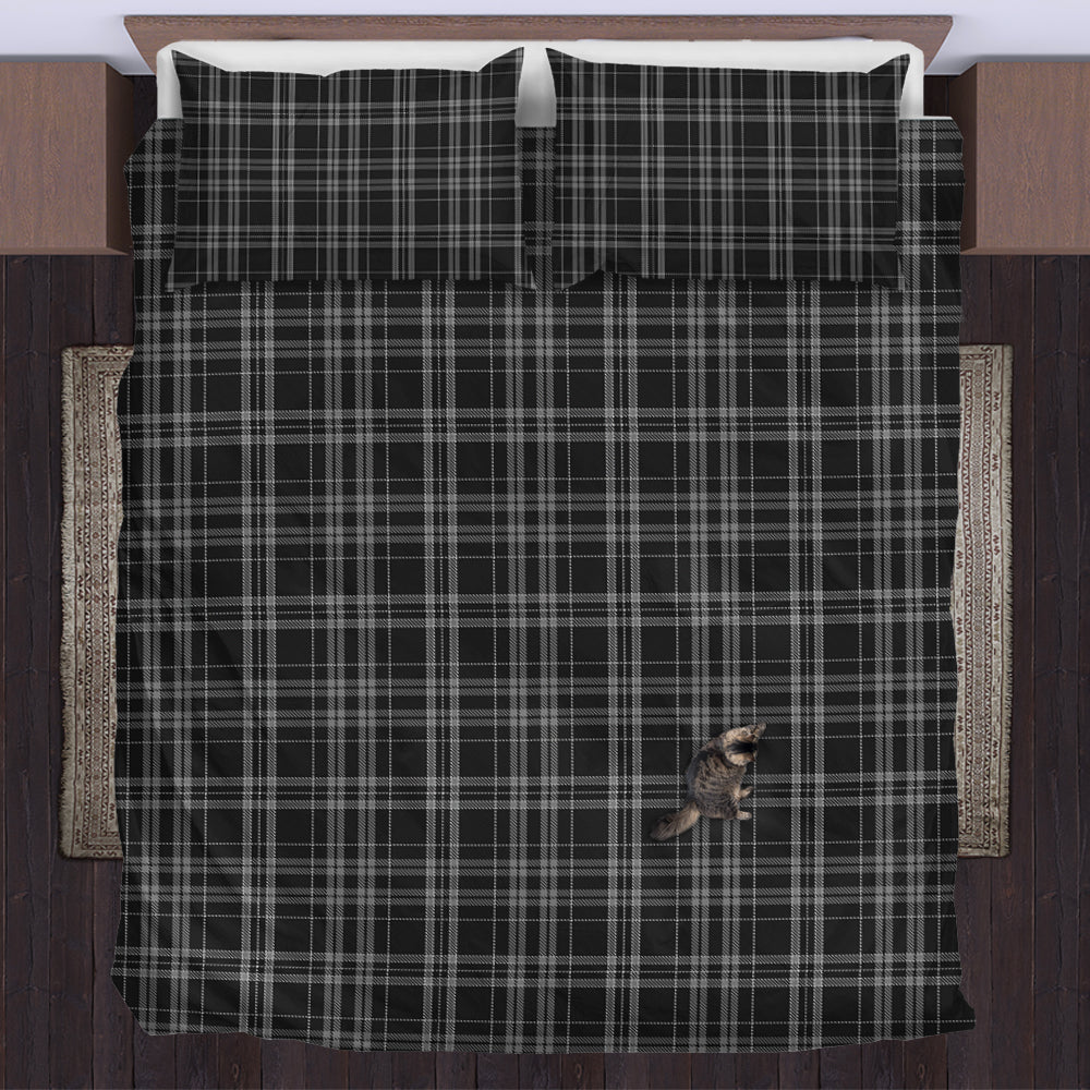 Clergy Grey Tartan Bedding Set US Bedding Set - Tartan Vibes Clothing