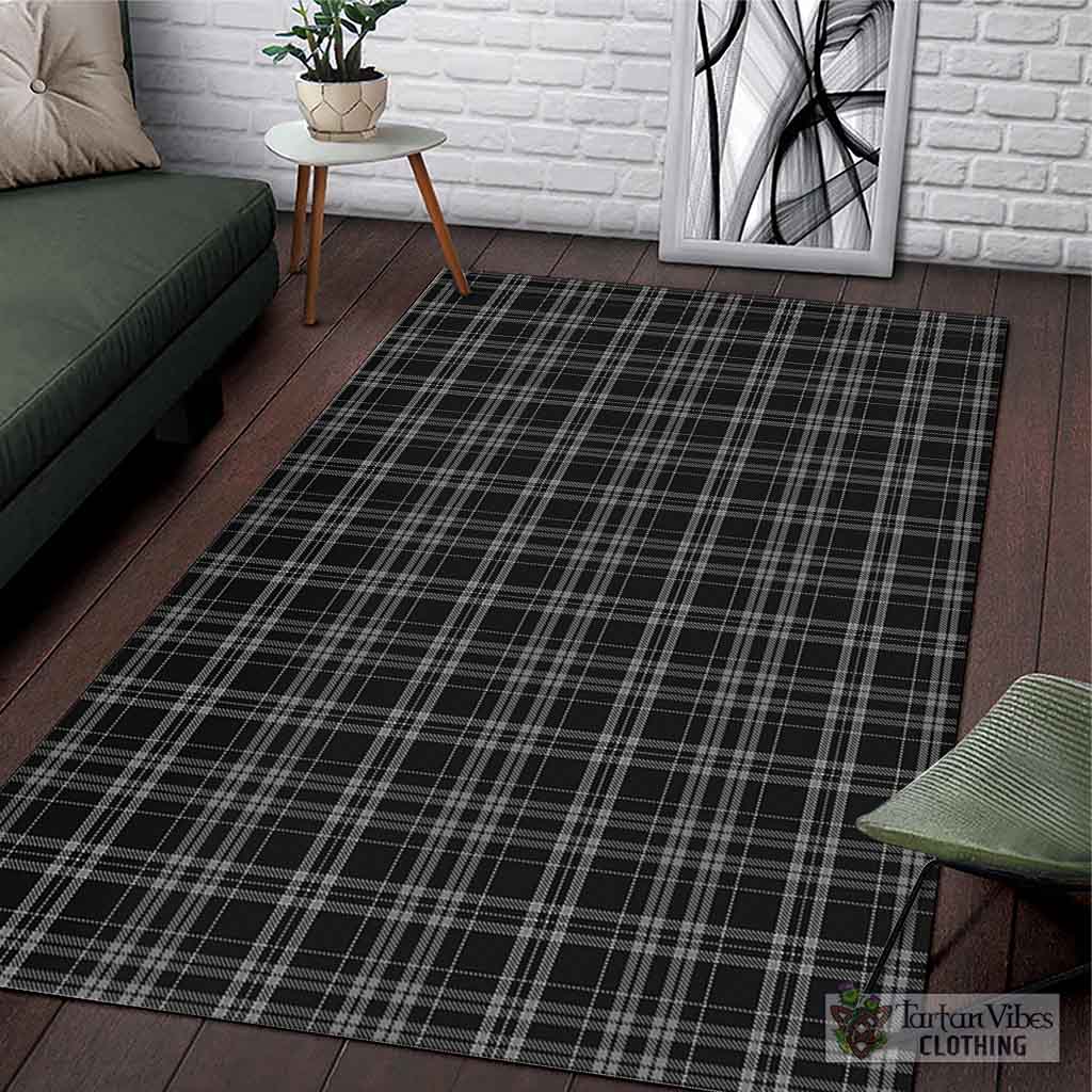 Tartan Vibes Clothing Clergy Grey Tartan Area Rug