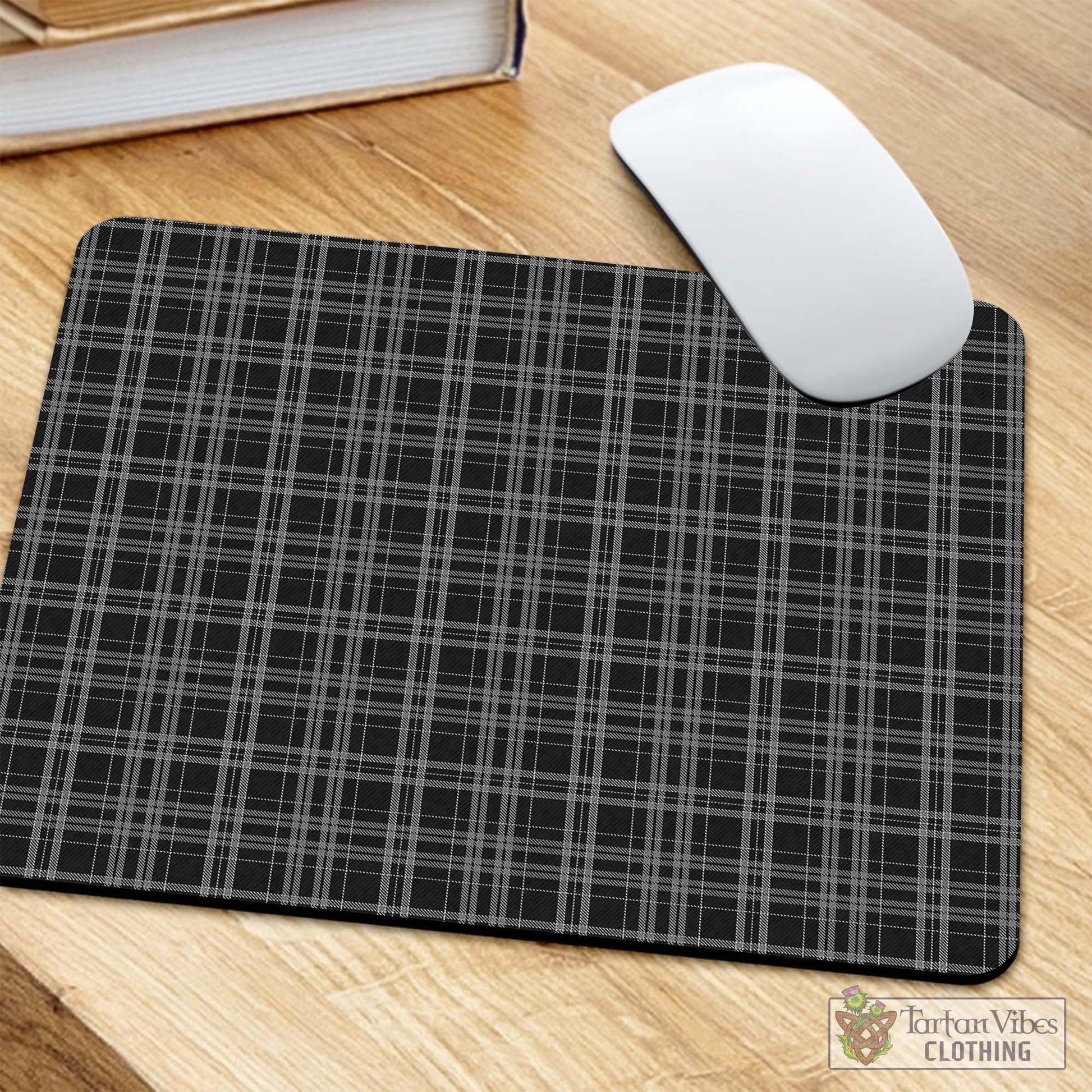 Tartan Vibes Clothing Clergy Grey Tartan Mouse Pad