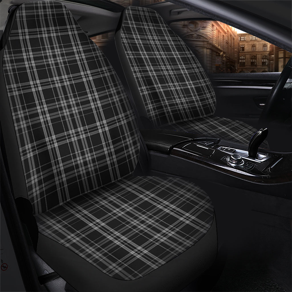 Clergy Grey Tartan Car Seat Cover One Size - Tartanvibesclothing