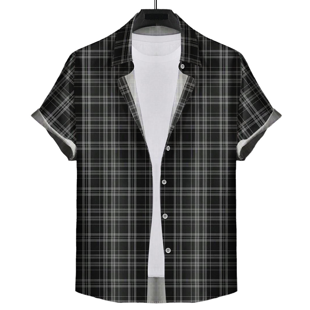 clergy-grey-tartan-short-sleeve-button-down-shirt