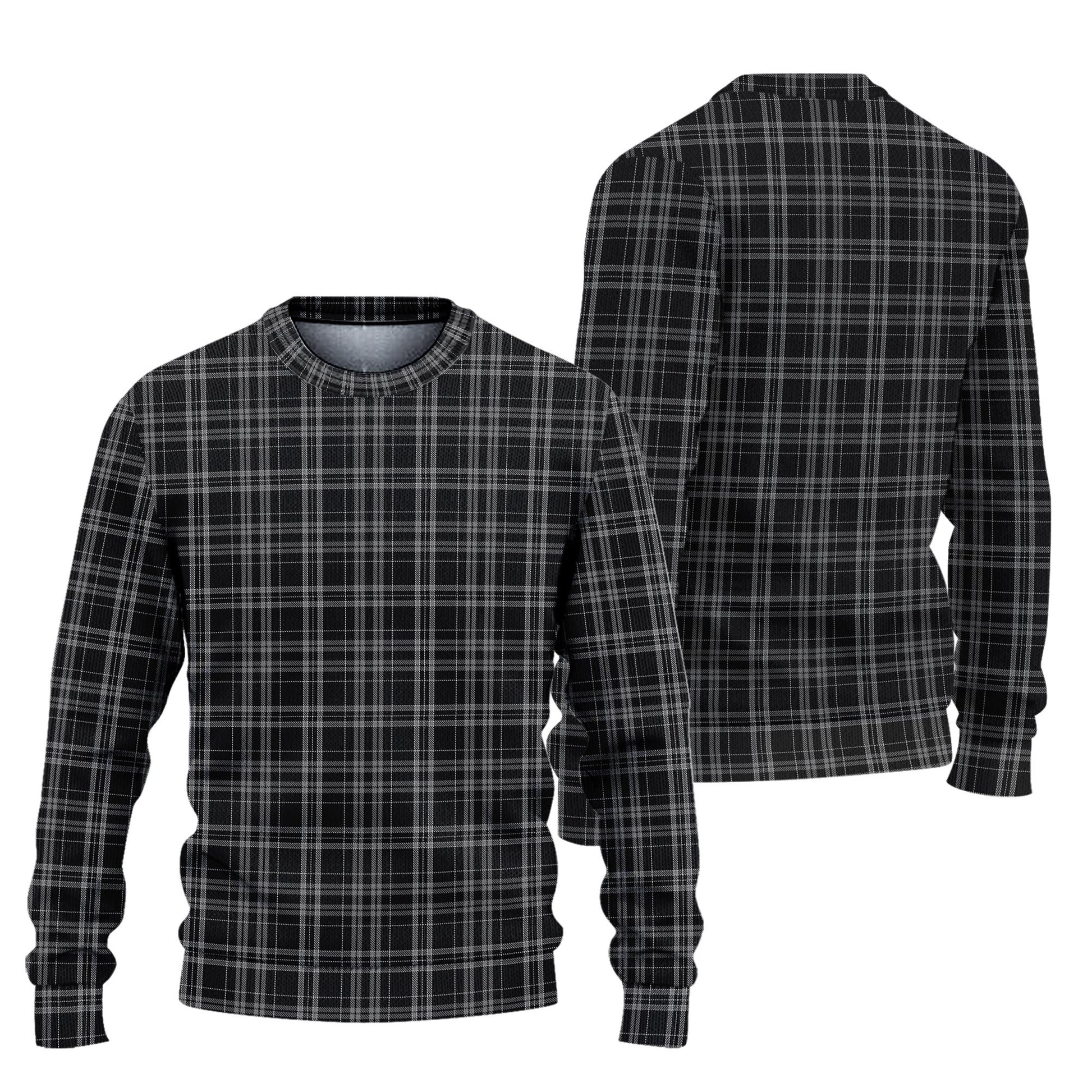 Clergy Grey Tartan Knitted Sweater Unisex - Tartanvibesclothing