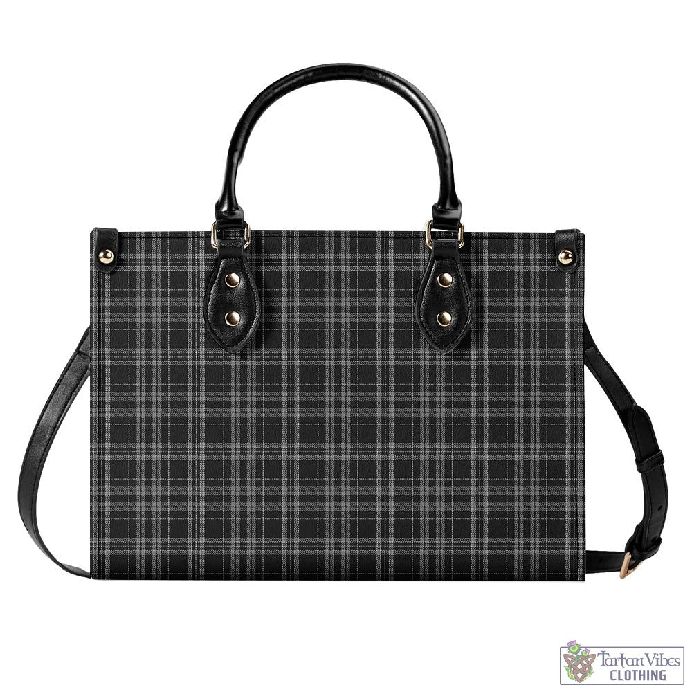 Tartan Vibes Clothing Clergy Grey Tartan Luxury Leather Handbags