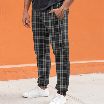 Clergy Grey Tartan Joggers Pants