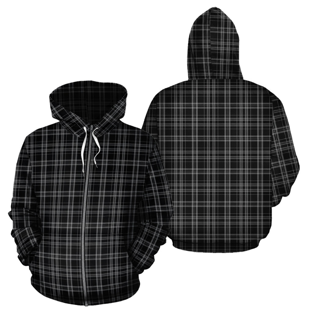 Clergy Grey Tartan Hoodie - Tartan Vibes Clothing