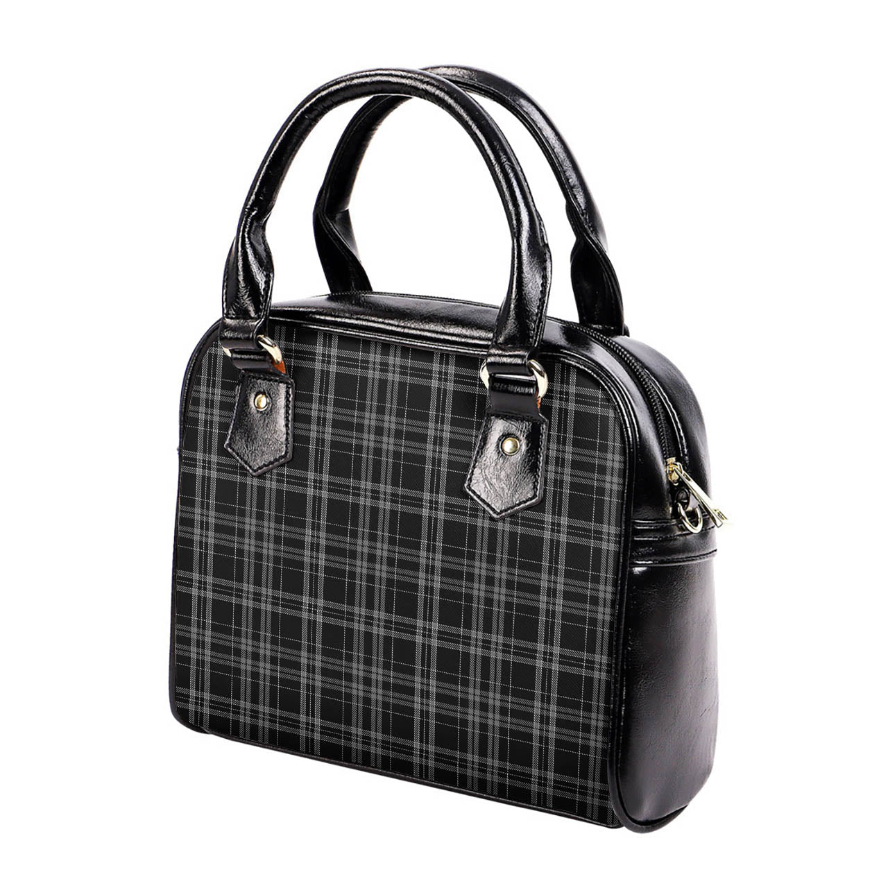 Clergy Grey Tartan Shoulder Handbags - Tartanvibesclothing