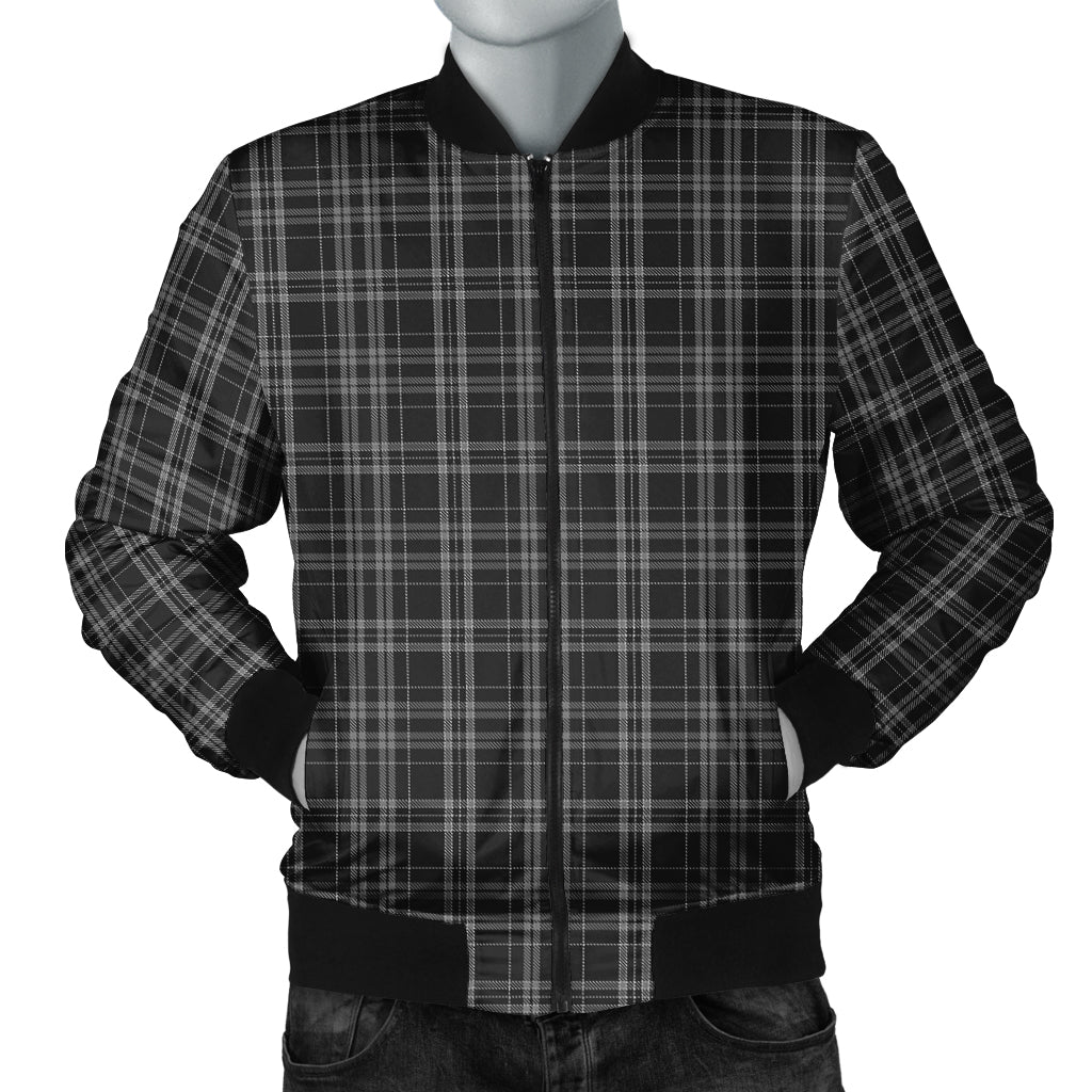 clergy-grey-tartan-bomber-jacket