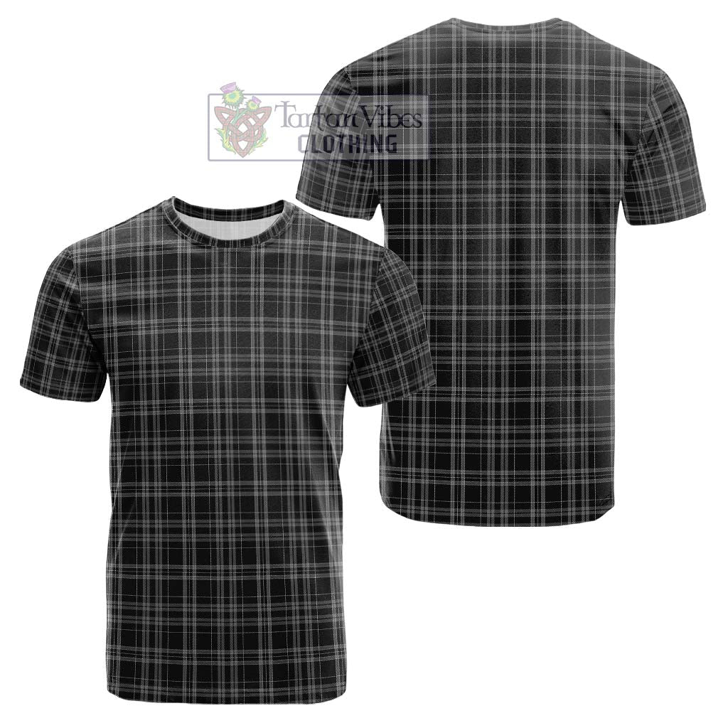 Clergy Grey Tartan Cotton T-Shirt Kid's Shirt - Tartanvibesclothing Shop