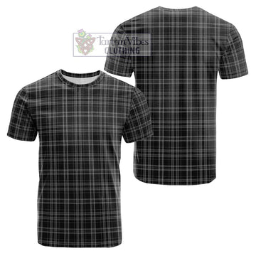 Clergy Grey Tartan Cotton T-Shirt