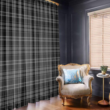 Clergy Grey Tartan Window Curtain