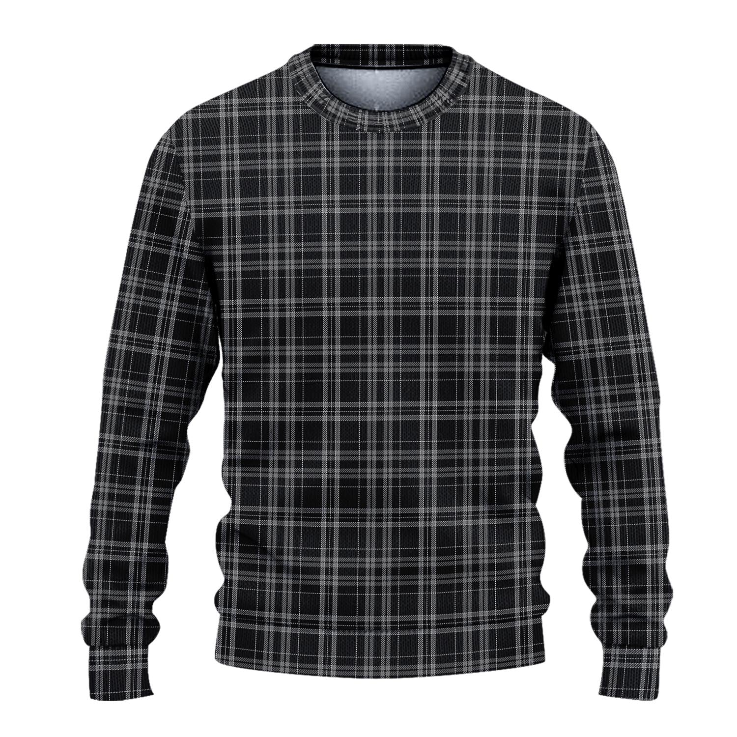 Clergy Grey Tartan Knitted Sweater - Tartanvibesclothing