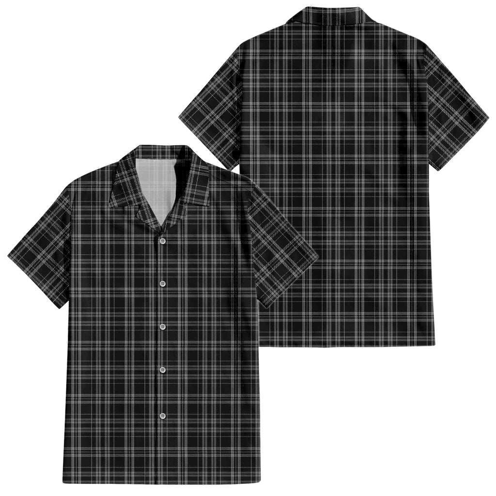 clergy-grey-tartan-short-sleeve-button-down-shirt