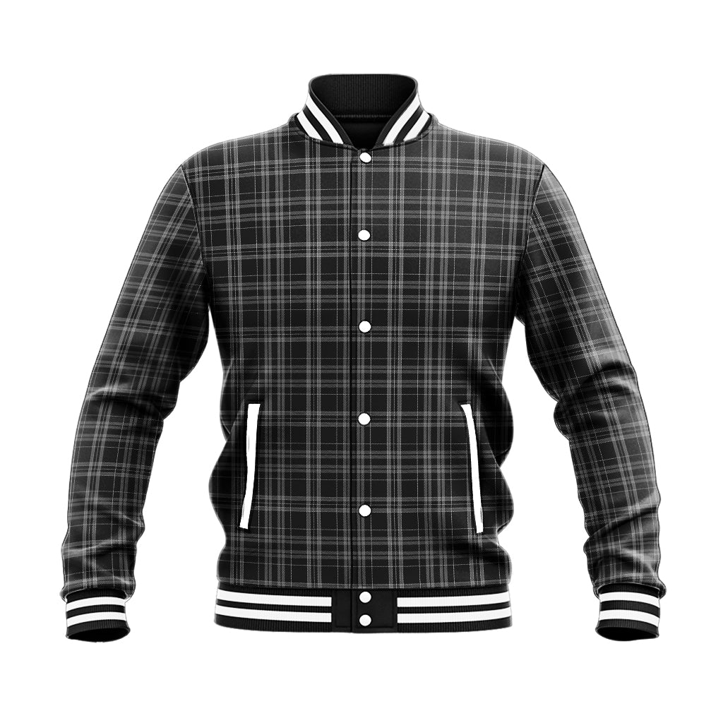 Clergy Grey Tartan Baseball Jacket - Tartan Vibes Clothing